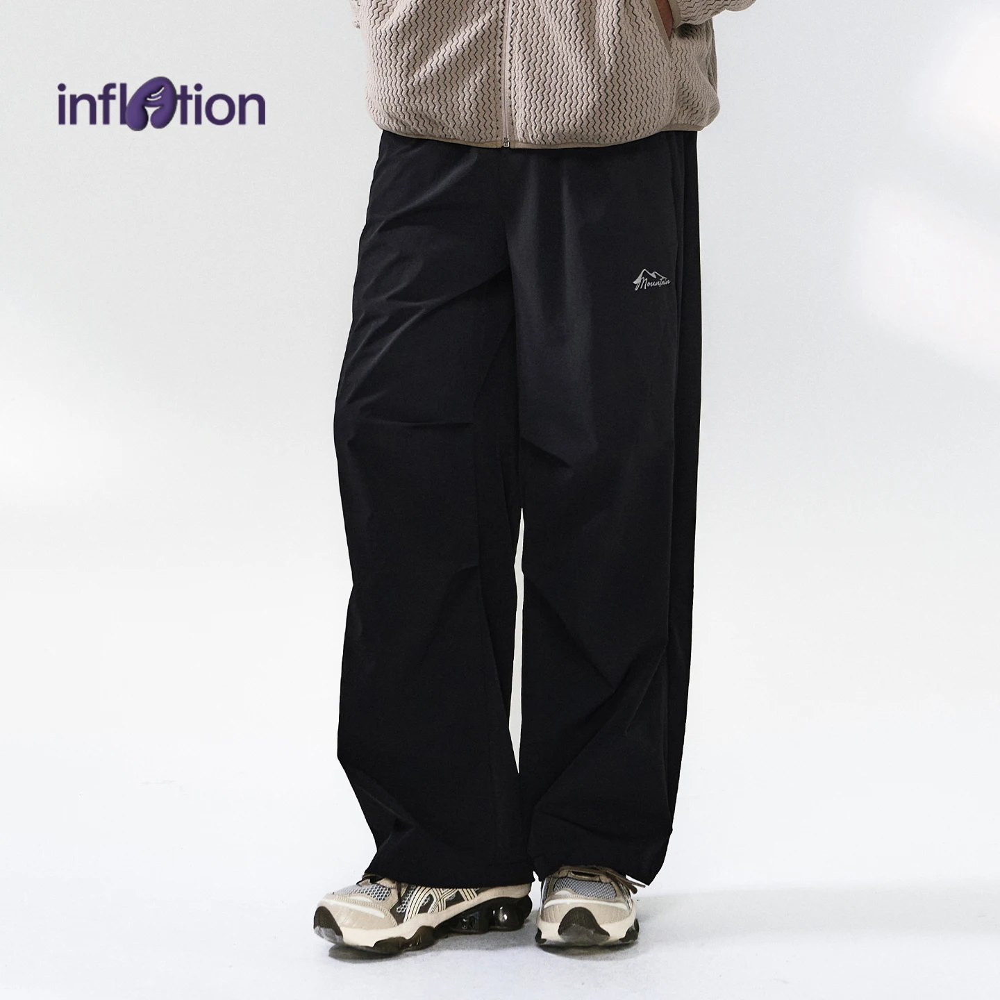 

INFLATION 2025 Autumn Men's Quick-Dry Paratrooper Pants Lightweight Reflective Casual Trousers Outdoor Athletic Pants