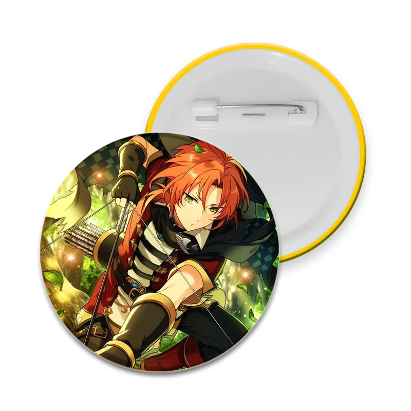 32/44/58mm Music Game Ensemble Stars Brooch Pin Idol Kohaku Leo Oukawa Round Icon Badges Creative Button Pins for Clothes or Hat