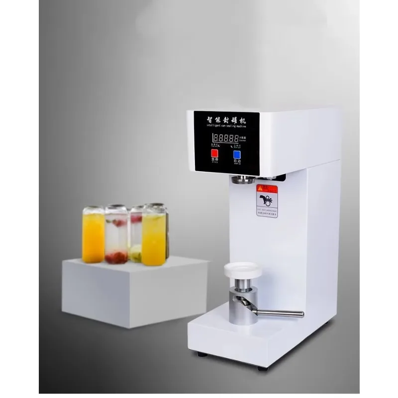 آلة ختم العلب شبه الأوتوماتيكية، متجر شاي الحليب التجاري، آلة ختم علب البيرة، تغليف ختم المشروبات، علبة الصفيح