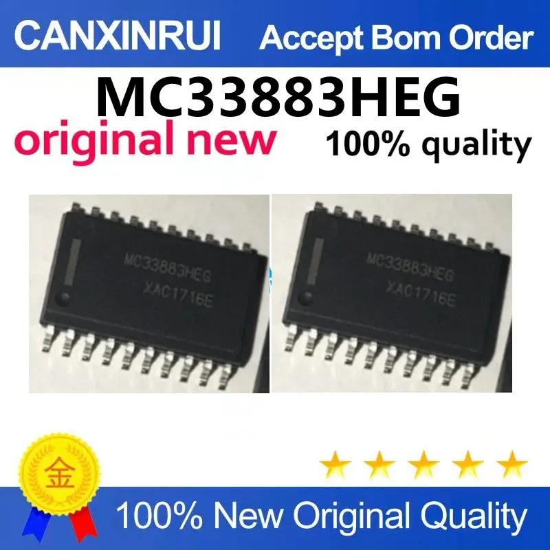 (5-100piezas)MC33883HEG H-Bridge Predriver, 1.0 A peak gate driver curren