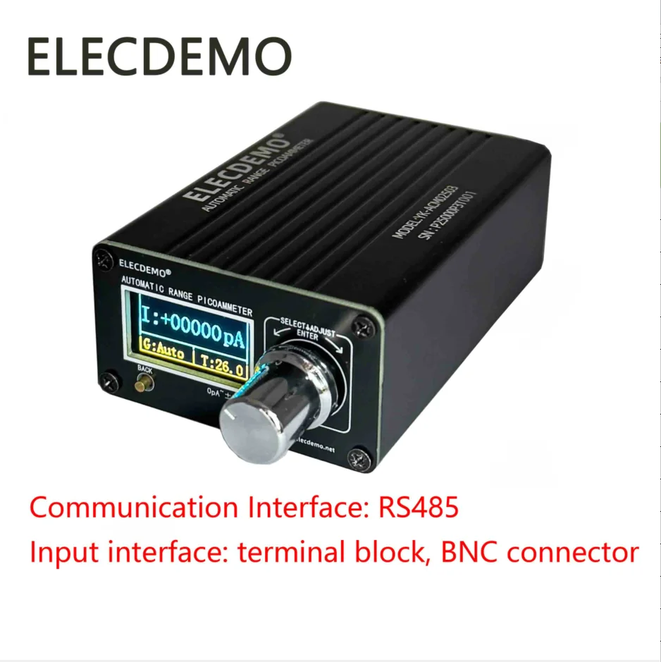High Precision pA/uA Weak Current Meter Module, Dark Current Detection, RS485 Modbus RTU Online, Low Noise Isolated ADC Board