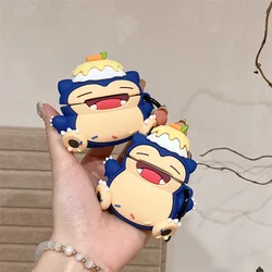For Airpods Pro 3 Case 2025,Pokemon Cake Snorlax Shockproof Protective Earphone Silicone Cover For Airpods 4 Case