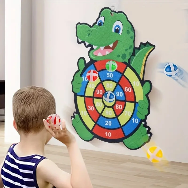 Giochi educativi Bersaglio per freccette Giocattolo per bambini Stickey Ball Dart Sport al coperto Giochi Montessori per bambini da 3 a 12 anni