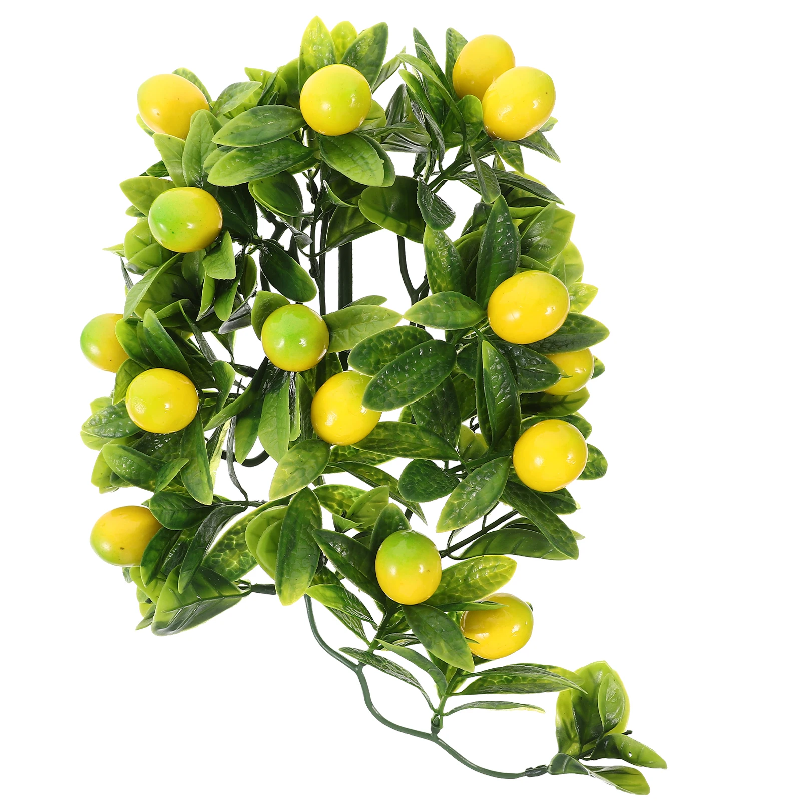 

Simulated Fruit Ornaments Plastic Cherry Vine Home Kitchen Balcony Artificial Hanging Fruit Vine Wall Decor Artificial Green