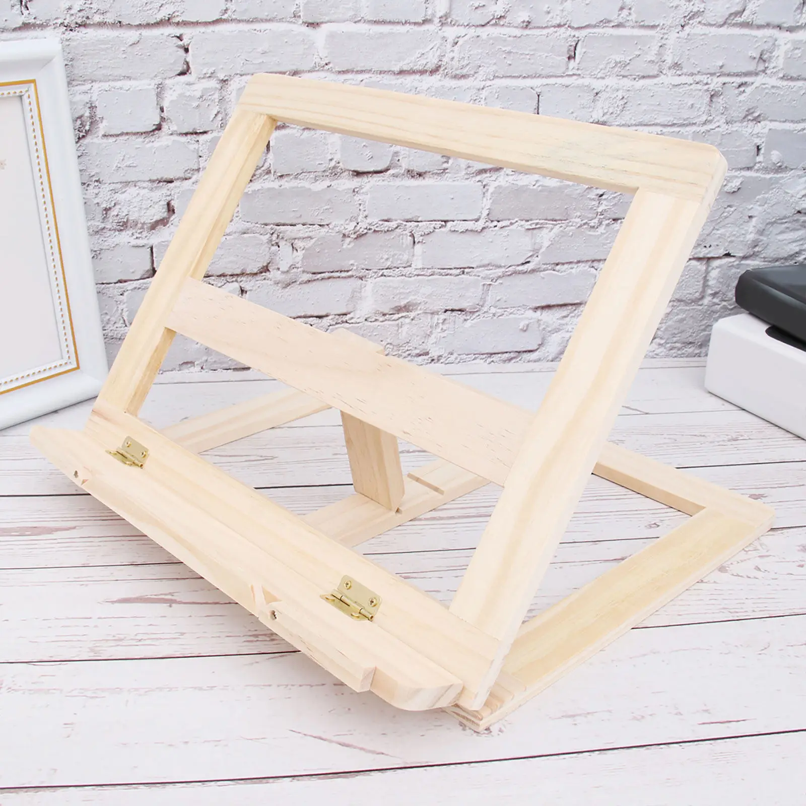 Book Office Desktop Organizer Holder Stand Bookends Home Halloween Christmas Tablet Book Stand Book Holders Stand Wood