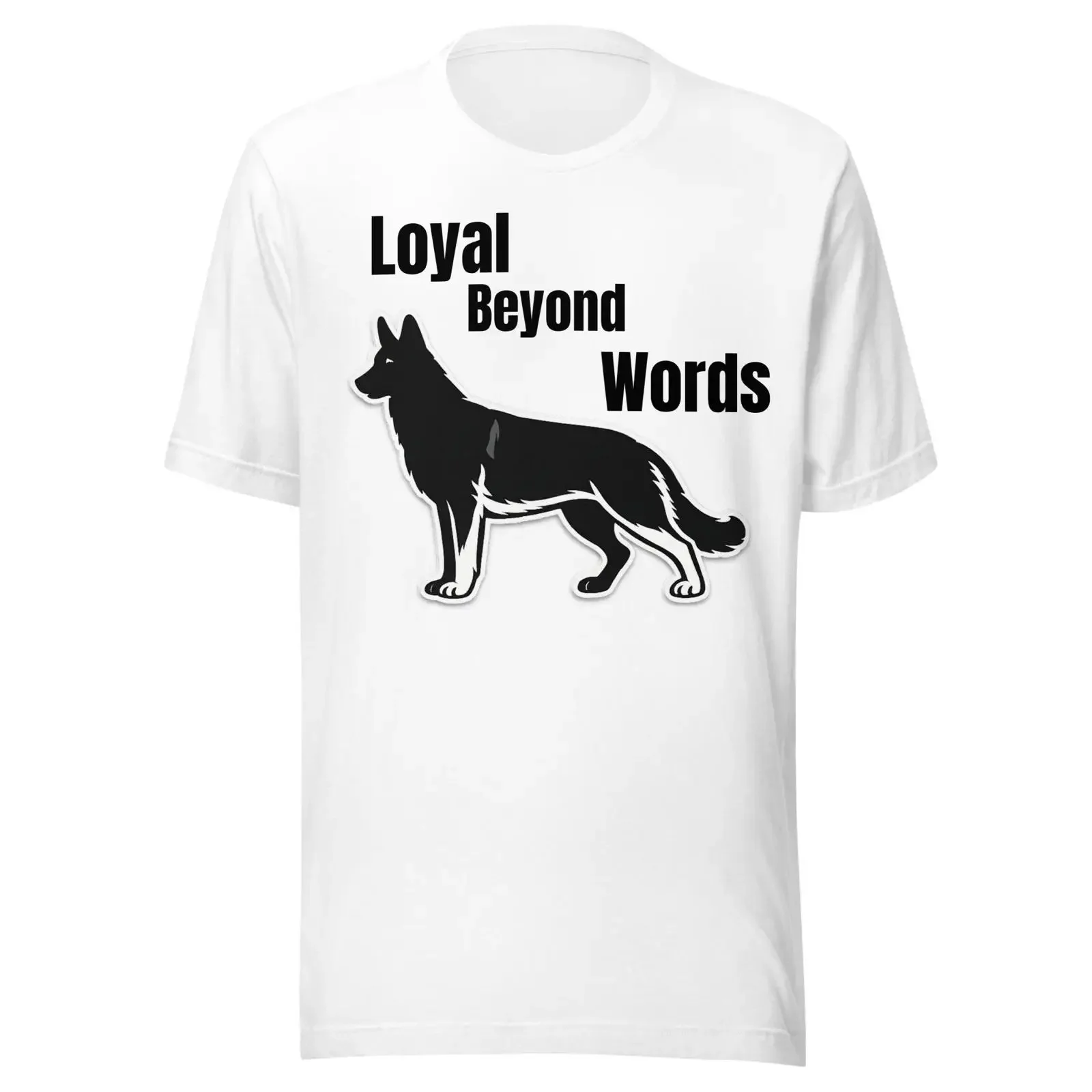 German Shepherd T Shirt Loyal Beyond Words Dog Lover Apparel vintage Washed Slightly Breathable homme streetwear Versatile