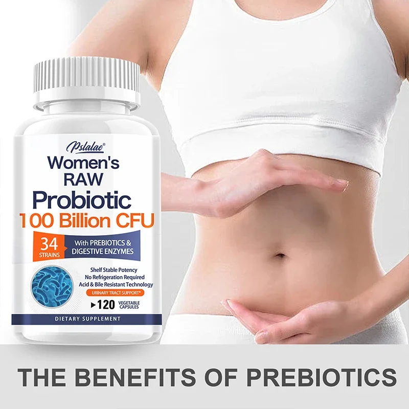 

Women's RAW Probiotics 100 Billion CFU - Support Gastrointestinal Health, Promote Bowel Movements and Improve Digestion Suppleme