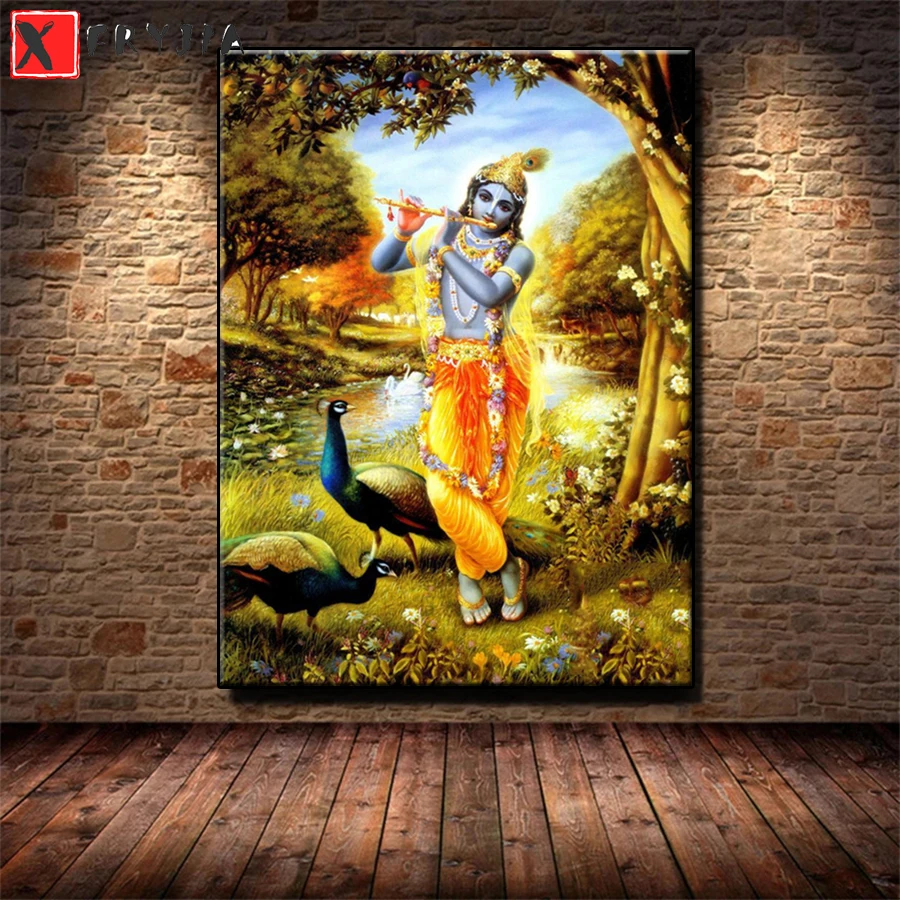 Resin Art Radha Krishna - インドのゴッドラブラジシャナ,モザイク,ラインストーンの写真,クロスステッチ,刺embroidery,壁のアート用
