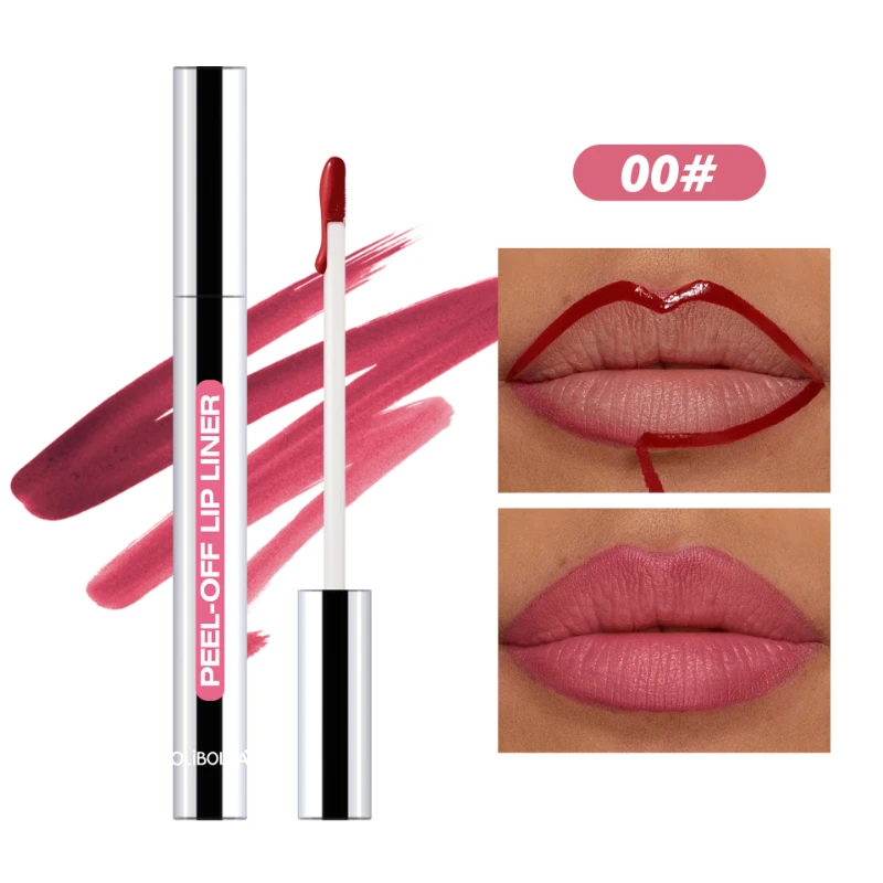 Long-Lasting Matte Lip Liner Pen,weatproof,Non-Fade & Cup-Stproof Liquid Lip Ink Peel-Off Lip Liner Makeup for All Skin Tones