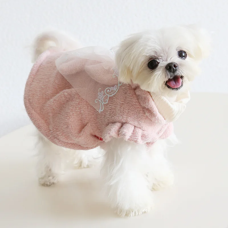

Mutihome Pet Dog Suppliers Bulldog Buddy Dog Corgi Dog Schnauzer Angel Princess Winter Dress Dog Cat Clothing Pet Dog Clothes