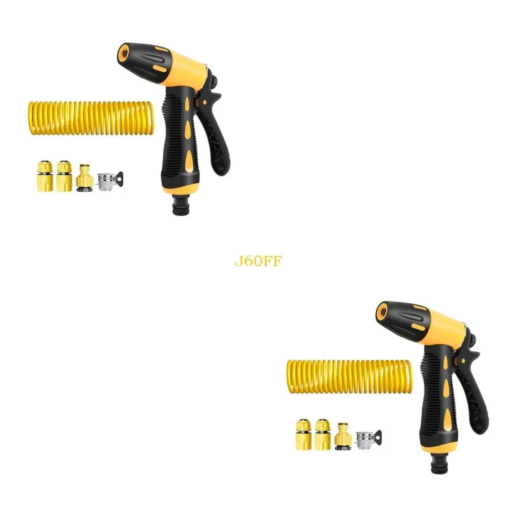 

J60f стенная монтажная шланге для автомобильного умывальника с 10 -метровой пружинной трубкой и спреем для использования в саду