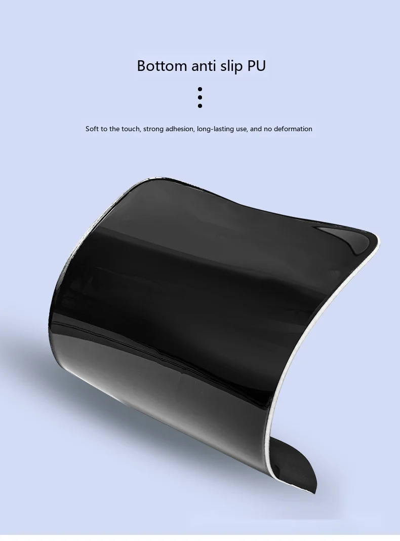 Silikon-Handgelenkauflage Mauspad Quadratische Form 5 Farben Rutschfeste Schreibtischunterlage Büro Gaming Ergonomisch – Detail 12