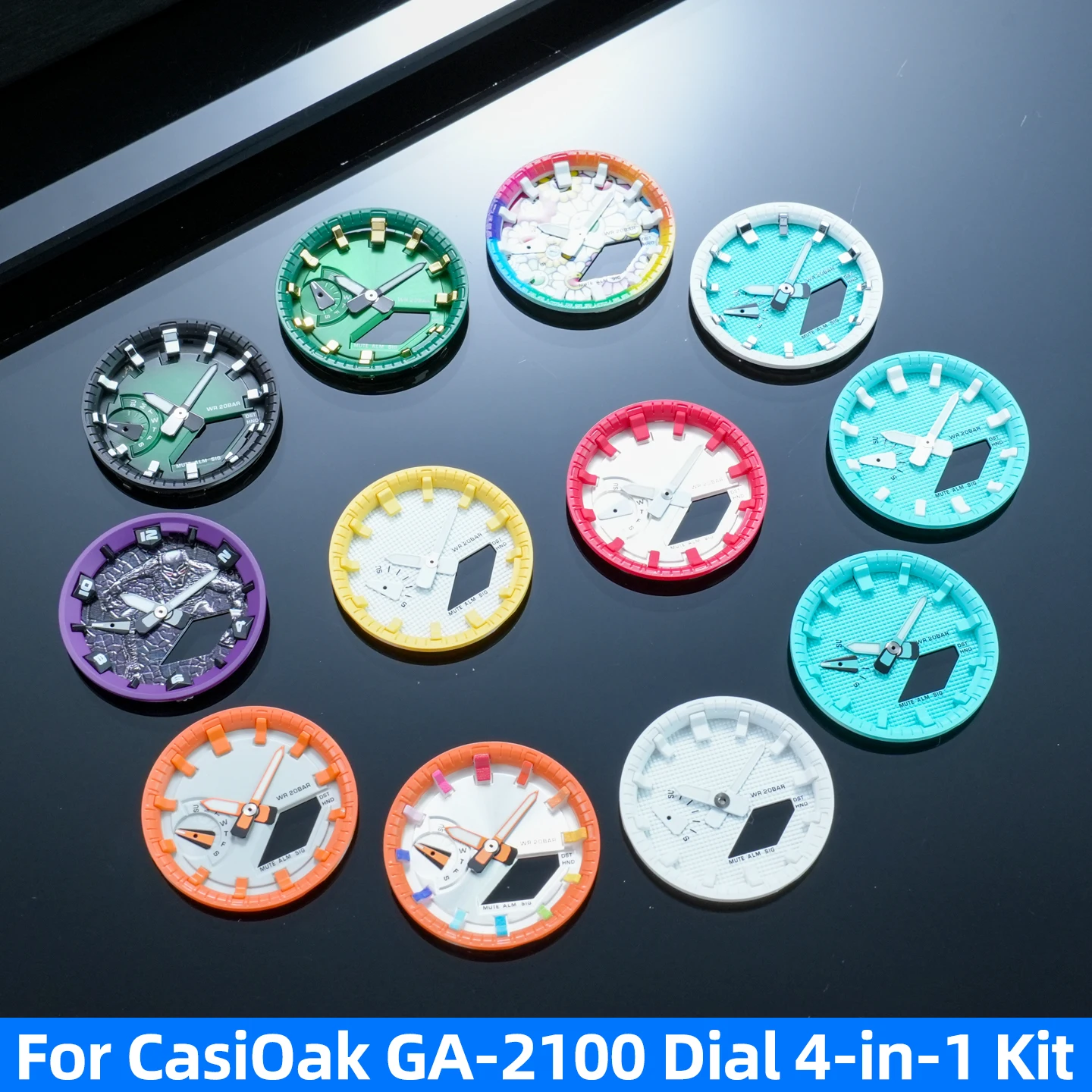 

Complete Luminous Mod Kit For G-SHOCK Casio GA2100 GA-2110 Watch | DIY Metal Dial Index Ring Set Modification watch Accessories