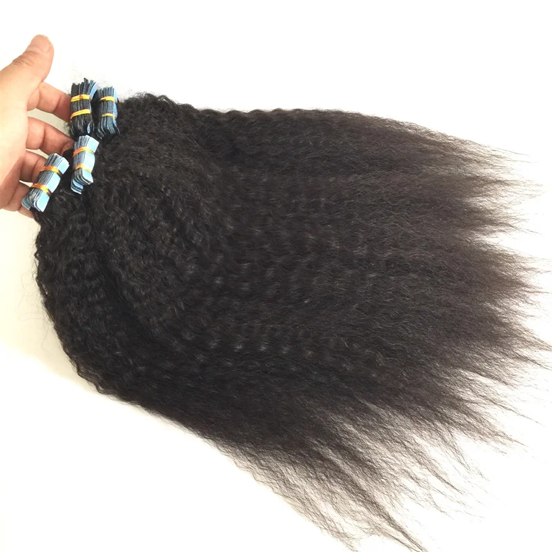 Vsr Hair Kinky Straight VSR US Strong Tape In Hair Extension  Black 20\