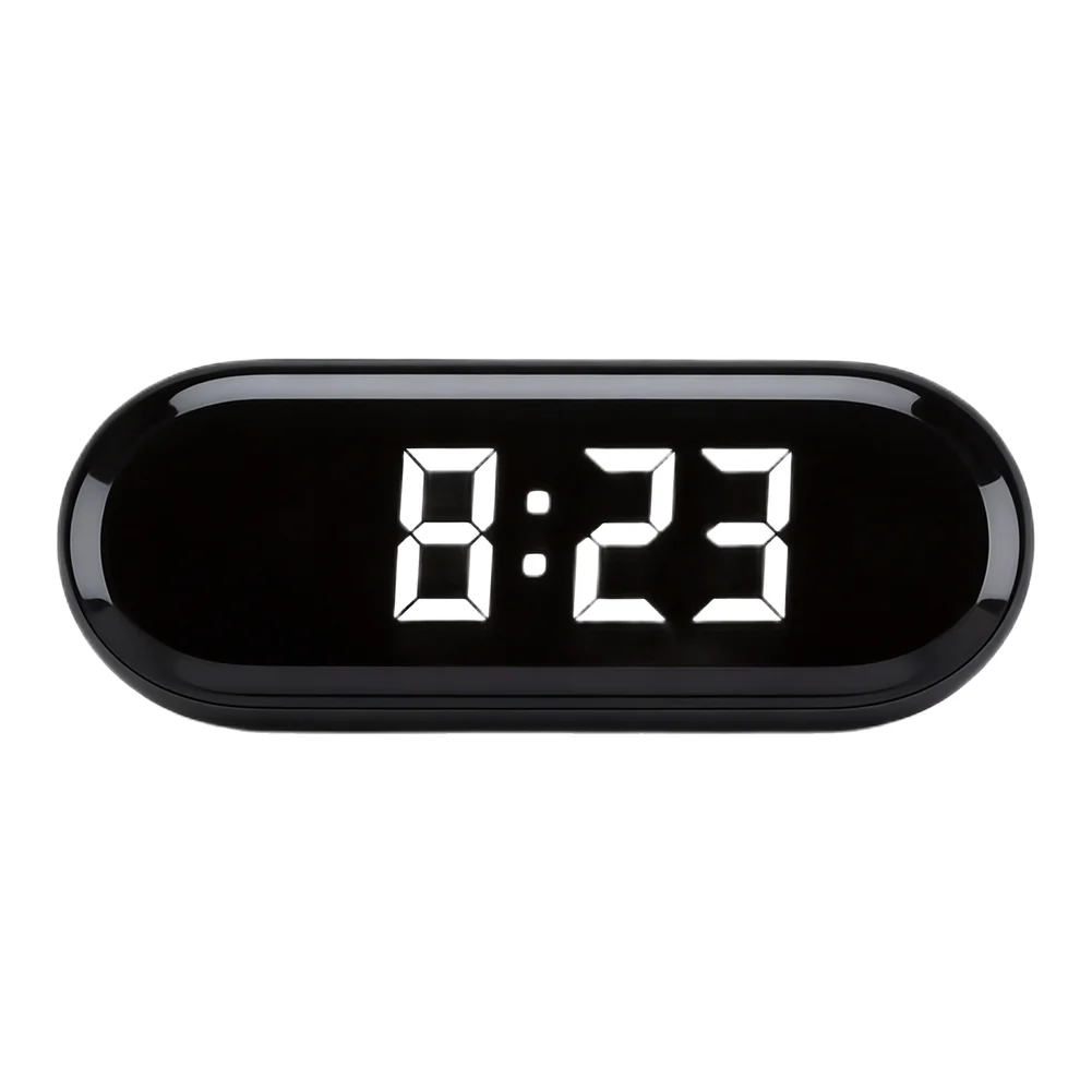 Touchscreen Digital Clock Display with Night Light Compatible with For Electric Scooter Bicycle 3.8x3.8x0.9 cm Black
