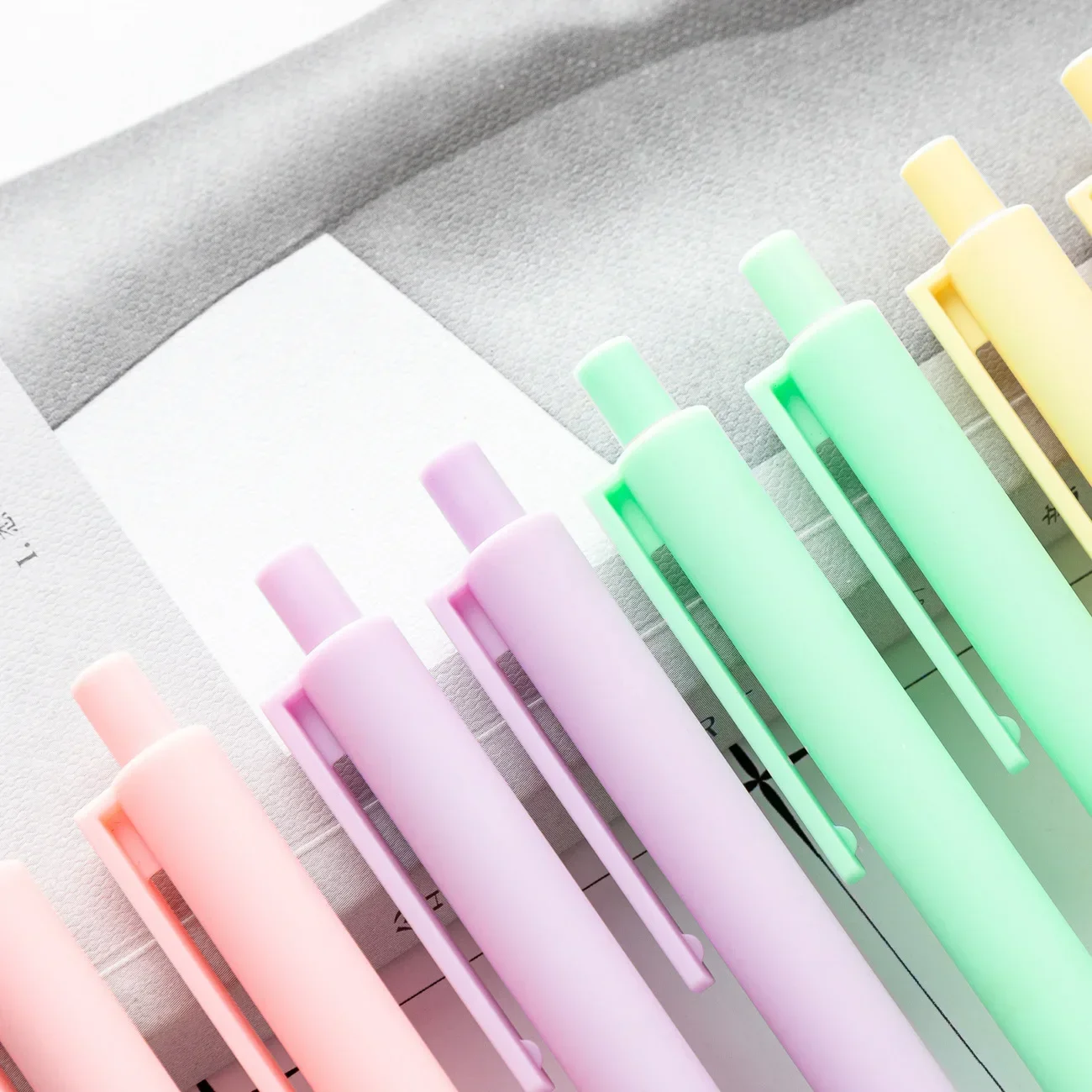 Macaron Press Gel Pen Day Is Black  Student Office Stationery  Test  Cute Stationary Supplies  Accessories