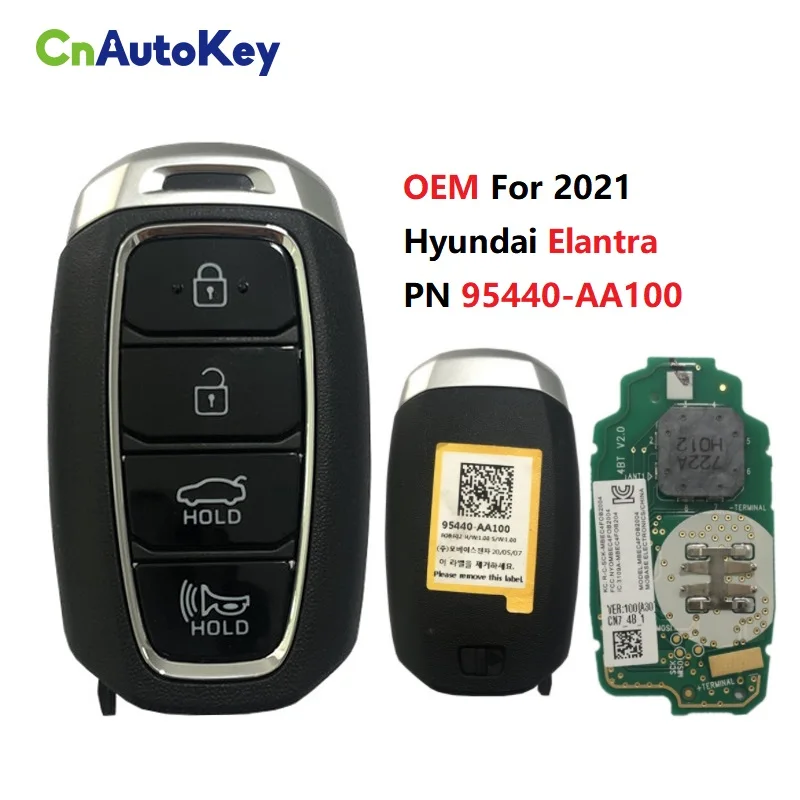 CN020154 Original Part Number 95440-AA100 For 2021 Hyundai Elantra 434MHZ 4 Button Smart Key