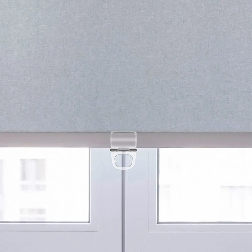 10 قطعة من مشابك الظل الدوارة البلاستيكية الشفافة ملحقات أعمى متينة سهلة التركيب ظلال دوارة مقبض سحب كليب