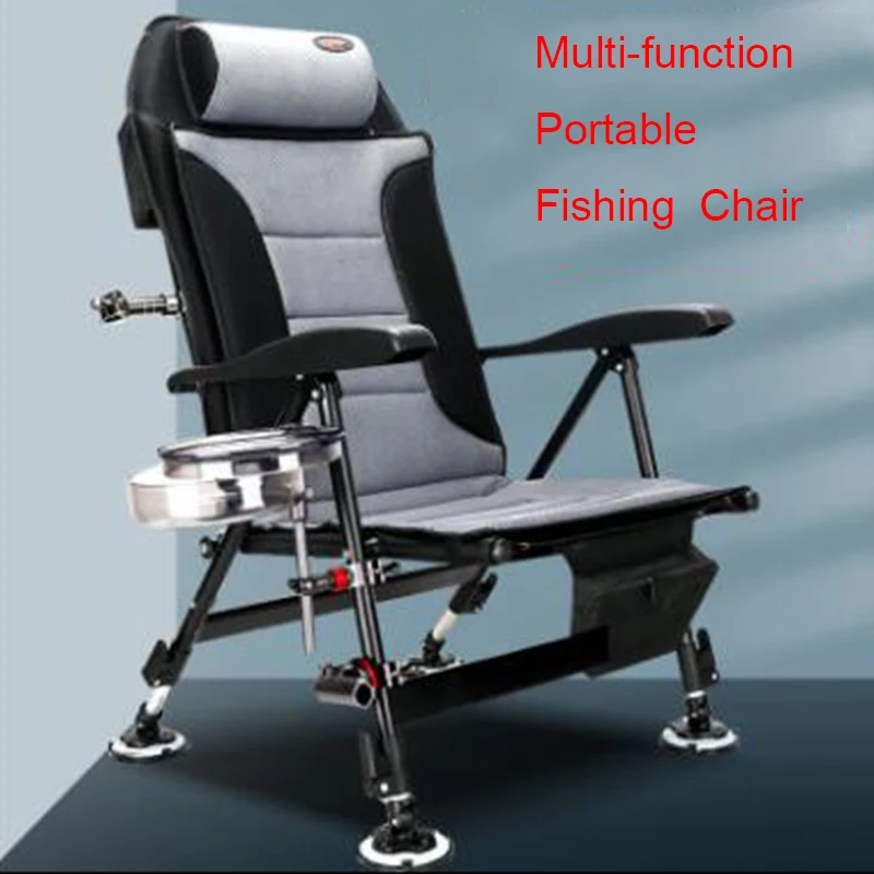 The New European fishing chair Portable Multifunctional Light all-terrain Folding chair fishing chair стул для рыбалки