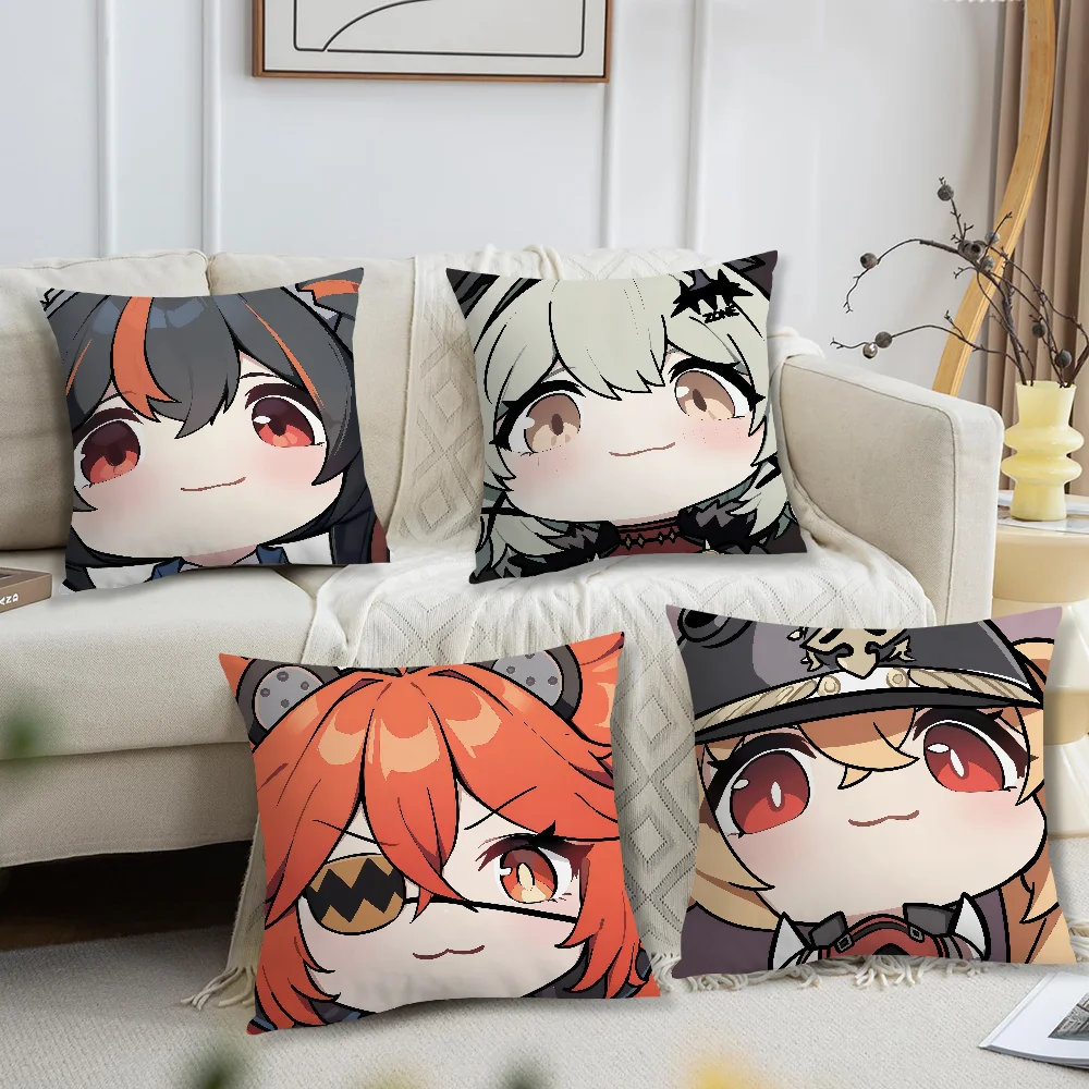 Game Zenless Zone Zero Caesar King Koleda Comfortable Soft Pillow Case for Sofa Living Room Home Office Decor Protective Covers
