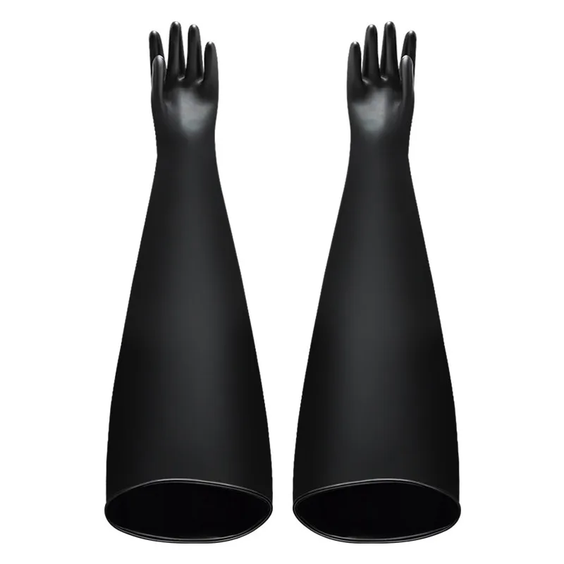 FOR Scientific Research Gloves Experimental Operation Box Gloves Butyl Rubber Long Arm Gloves