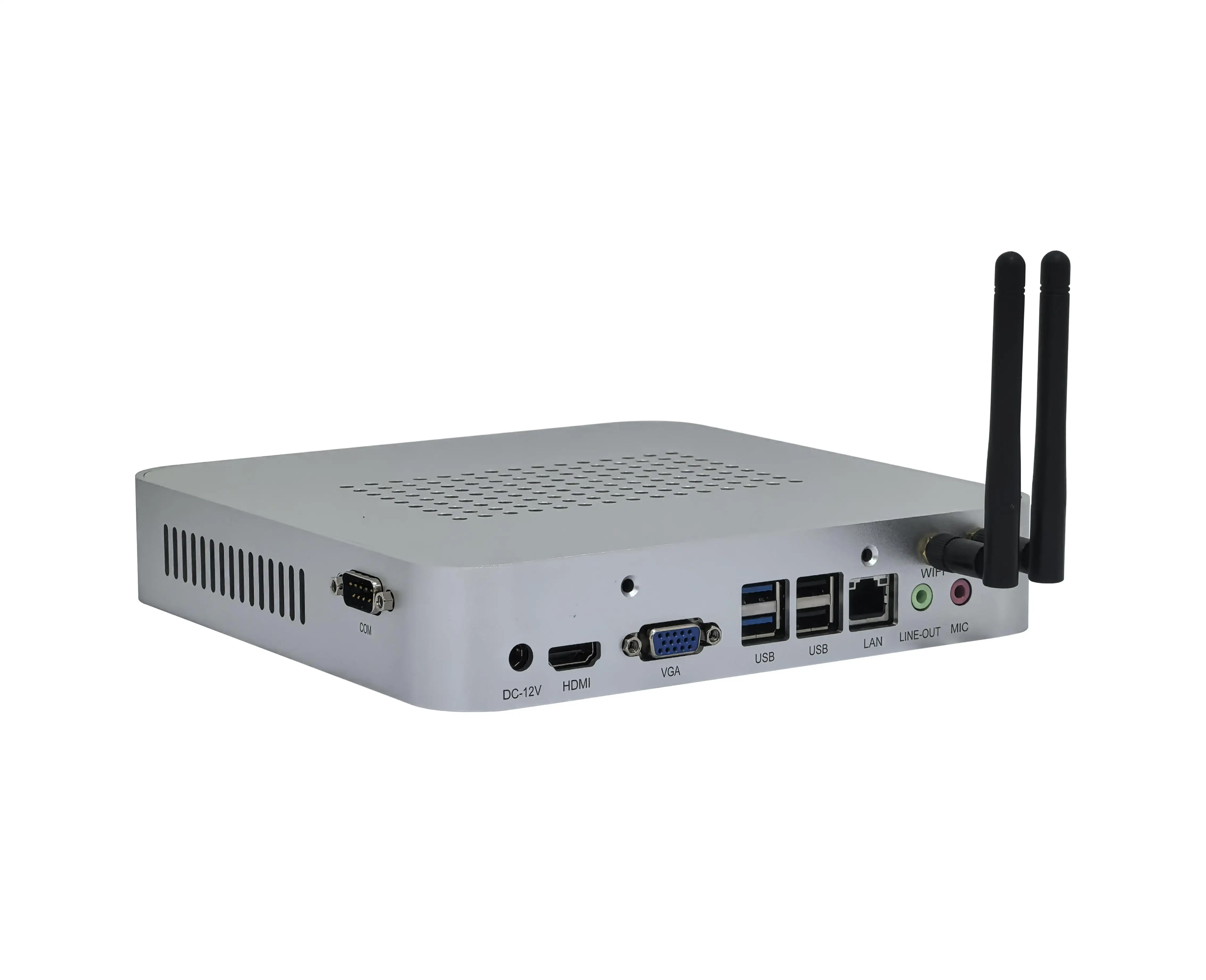 New 2026 ELSKY Hot Selling HD4001 Mini PC Linux Computer I7 8650U Dual DDR4 64G RAM M.2 512G SSD Desktop Computer PC