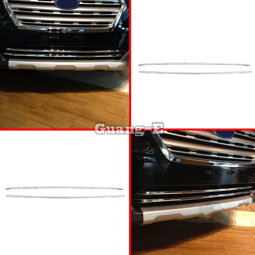 

Car Cover Protection Detector ABS Chrome Trims Front Bottom Grid Grill Grille For Subaru Outback 2015 2016 2017 2018 2019 2020