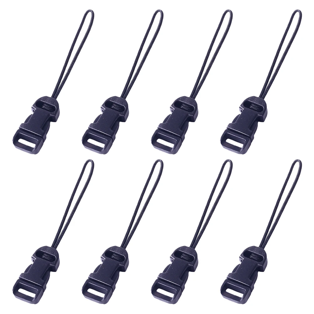 

8pcs Camera Strap Adapter Set Quick Release Buckle Mini QD Loop Plastic Connector Black Converter Interchangeable Neck Wrist