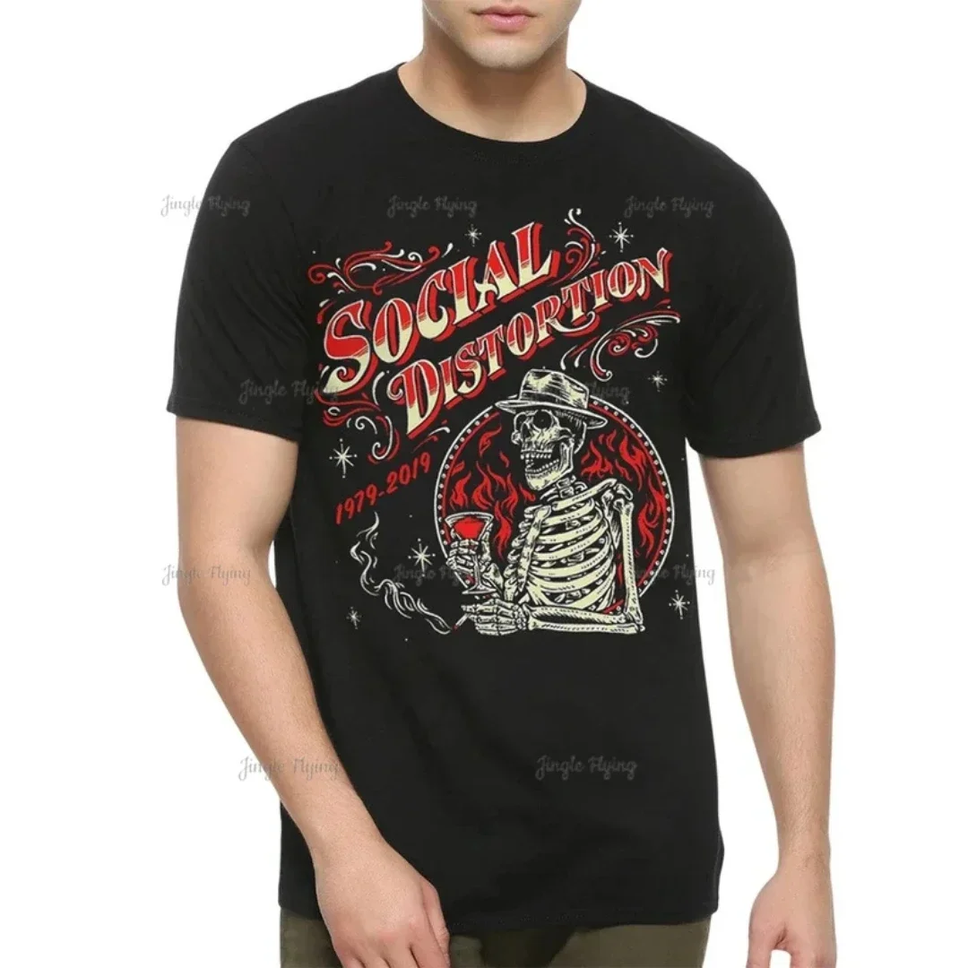 Social Distortion 1979 2019 T-Shirt Men's And Women's Hippie Hipster Harajuku Tee