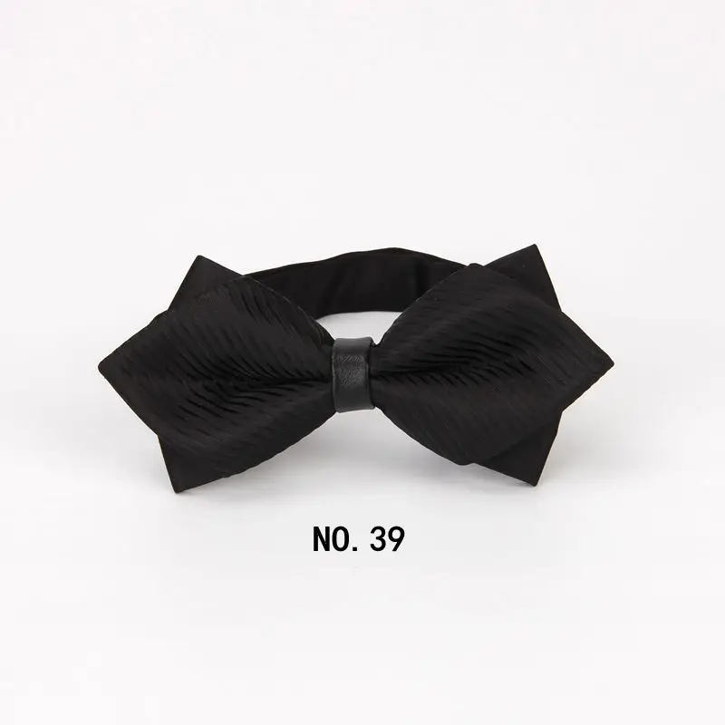 Fashionable men's pointed toe wedding tie flower flower pointed corner british style trendy groom best man bow tie