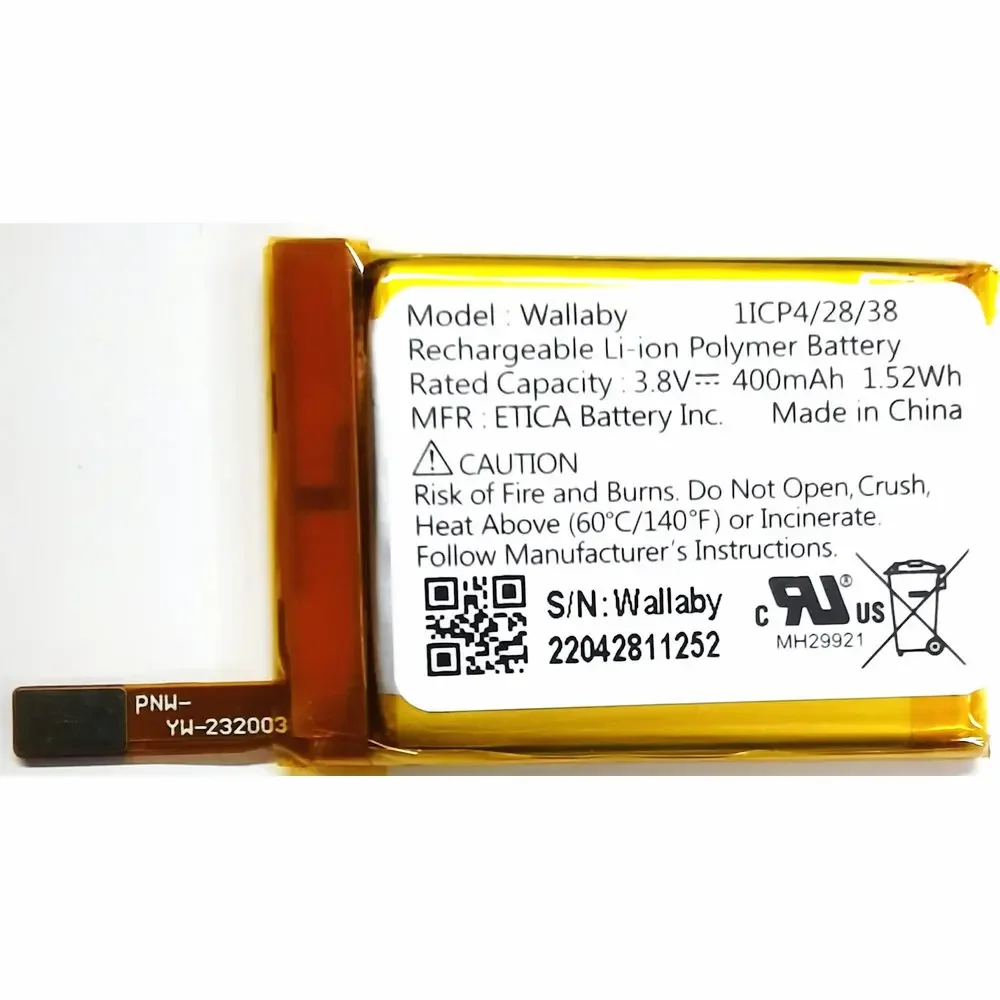 

3.8V New Pour Wallaby 352838 Сменный аккумулятор PH 1ICP4/28/38