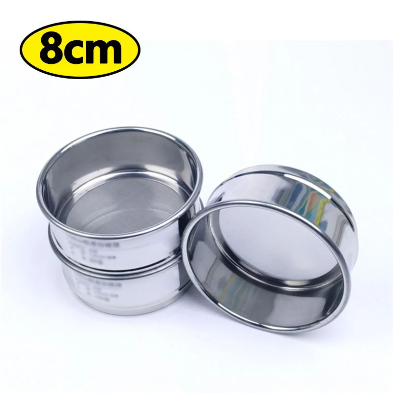 All 304 stainless steel standard sieve inspection analysis sieve test sieve filter mesh diameter 8cm 250-500 mesh