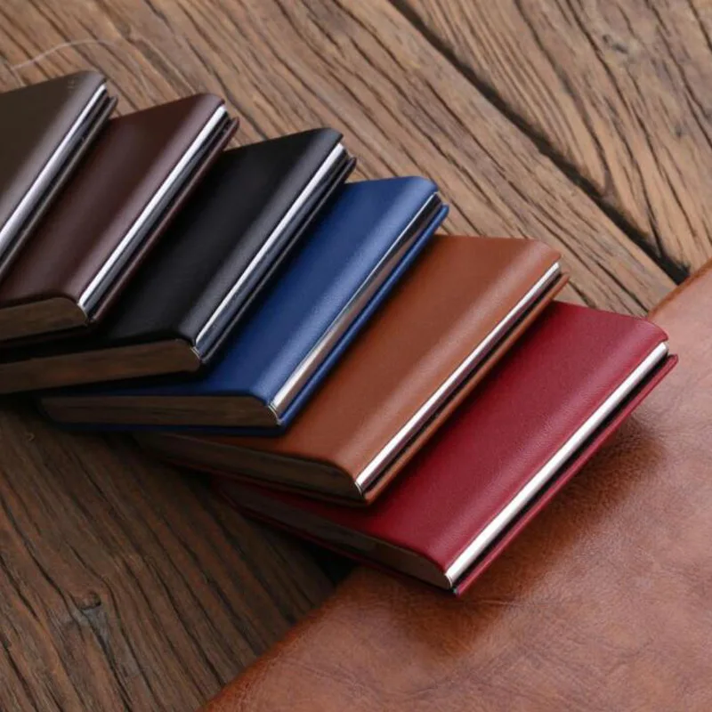 Multifunction Fashion Metal Cigarette Box Portable Flip Leather Wallet Case Smoke Accessories Gift for Men and Women Gift