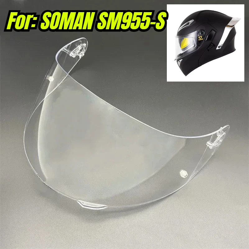 Modification Accessories Motorcycle Helmet Visor Replacement Lens For SOMAN SM955‑S Helmet