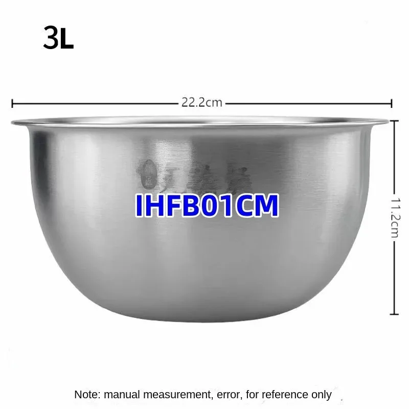 

Original 3L IH 304 Stainless Steel Rice Cooker Inner Bowl for xiaomi mijia IHFB01CM Replacement white stainless Steel bowl