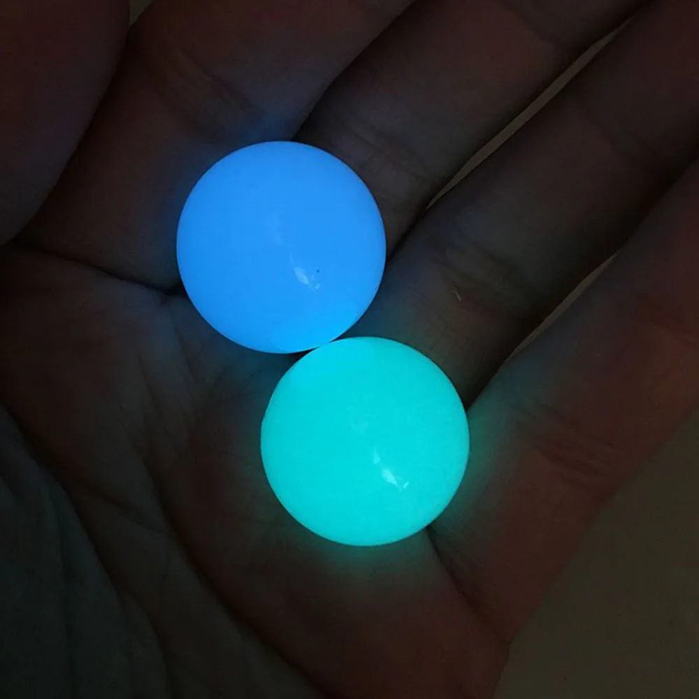 1pc Luminous Stone Green Blue Glow in The Dark Crystal Sphere Ball Home Decor 20-35mm
