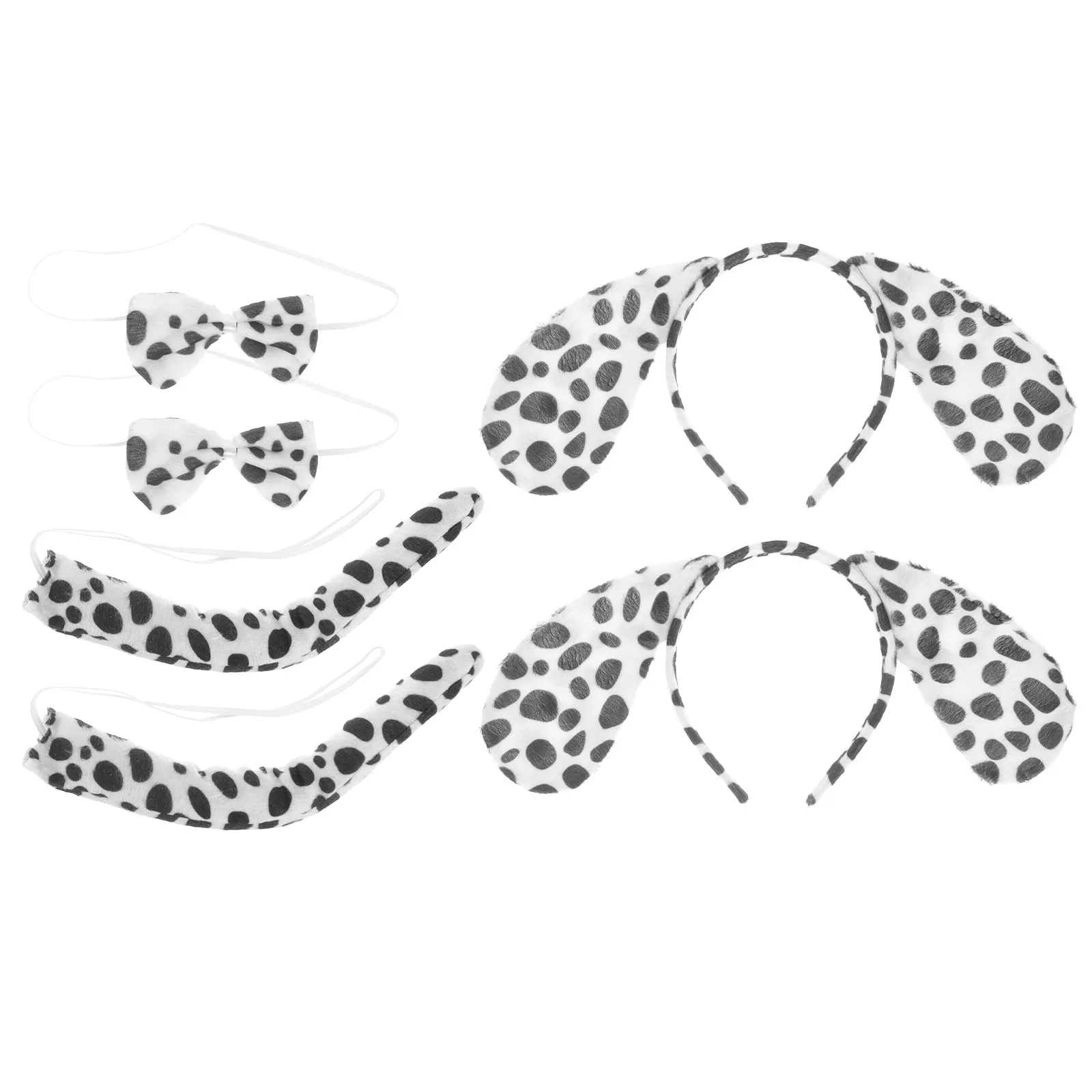 2 set 2 sets oorhoofdbanden strikjes staarten Halloween kostuumaccessoires voor volwassenen cosplay feestdecoratie