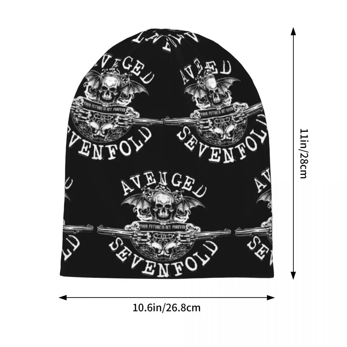 Avenged Sevenfold Warm Knitted Cap Hip Hop Bonnet Hat Autumn Winter Outdoor Beanies Hats for Unisex Adult