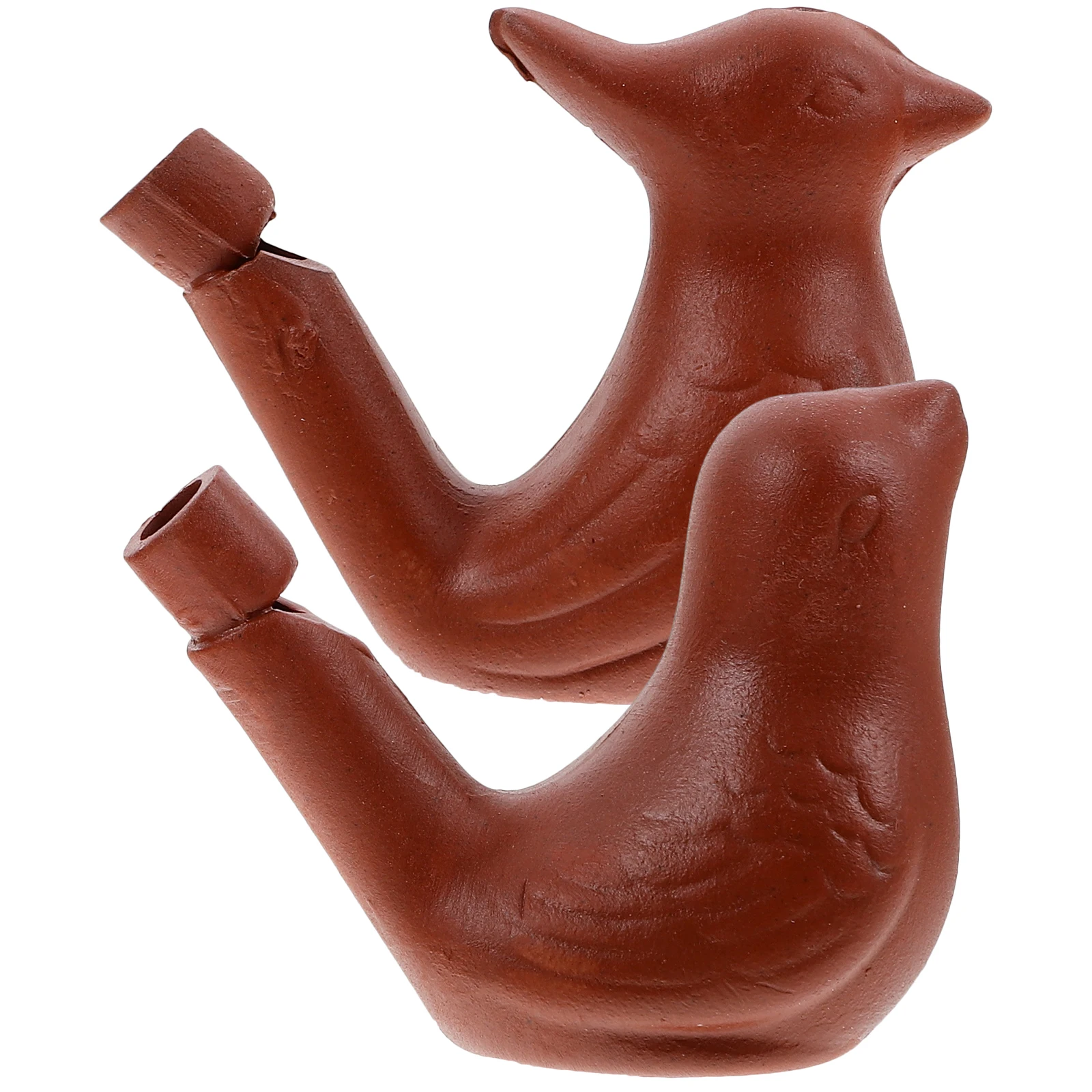 2 قطعة صافرة في الهواء الطلق الإبداعية على شكل طائر الأدوات الخزفية الموسيقى صافرة لدعوة الاتجاه في البرية