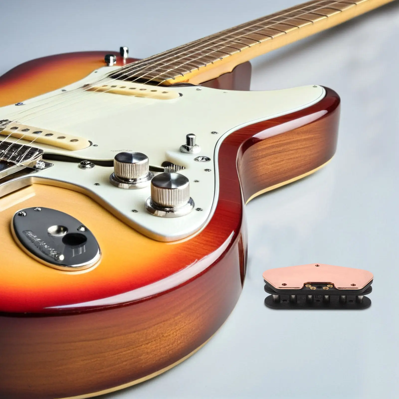 1 Juego de pastillas Humbucker para guitarra eléctrica, negras, pequeñas, de doble riel, pieza de repuesto para guitarra acústica, suministros para reparación de instrumentos DIY