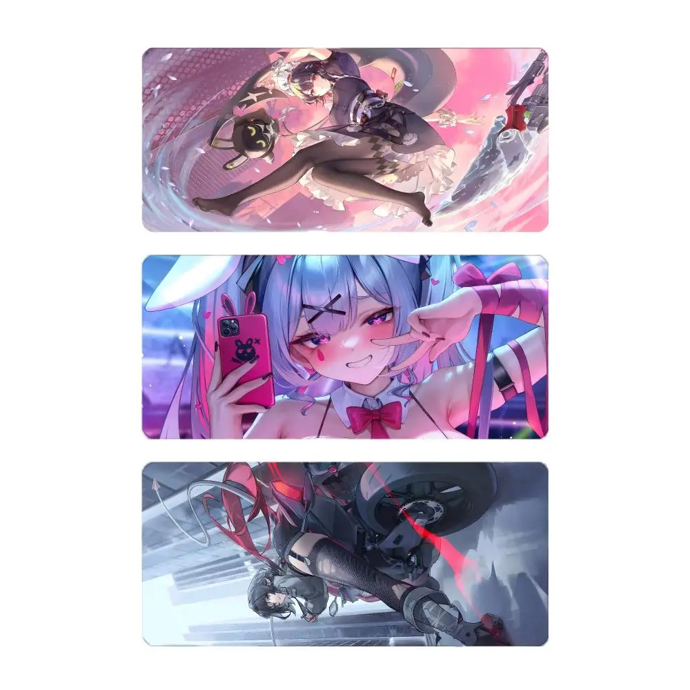 Game Character Zenless Zone Zero Mouse Pad Large Gaming Mousepad with Stitched Edges Thickened Desk Mat PC