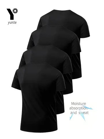 76% Nylon Snabbtorkande Sport Mode T-shirt Herr 2025 Kortärmad Sommar Casual Svart Oversize Topp T-shirt Gymkläder 10 best sales t-shirt i nylon och spandex - №4