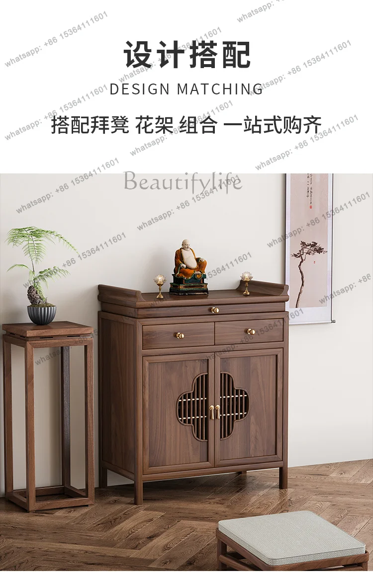 PG God of Wealth Altar Incense Burner  Buddha Shrine Buddha Worship in Buddhist Hall Prayer Altar Table Table