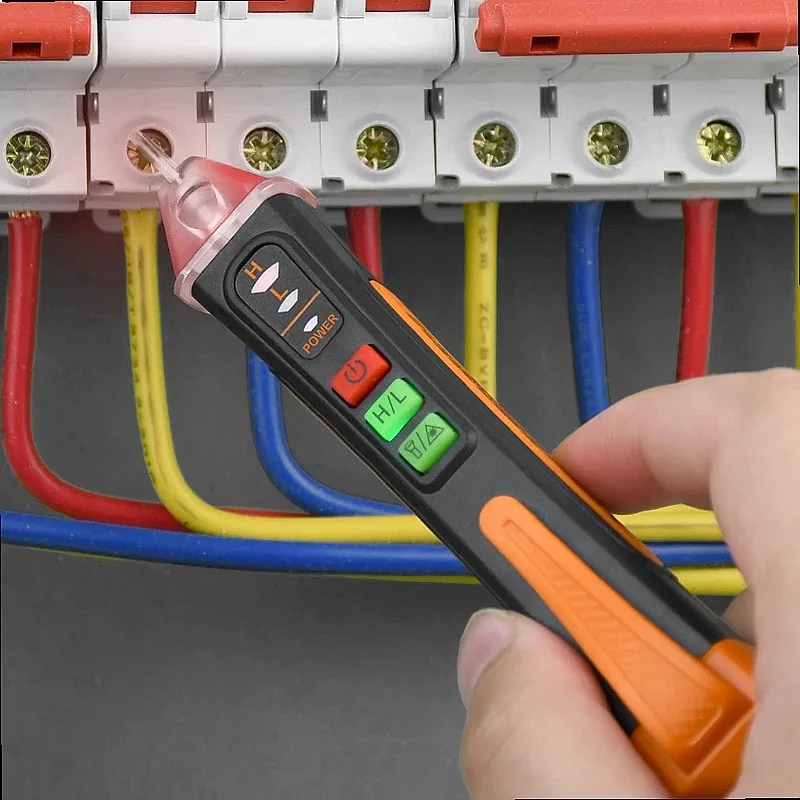 T02A Smart Non-Contact Voltage Detector Pen Tester 12-1000V AC Breakpoint Finder Sound Light Alarm