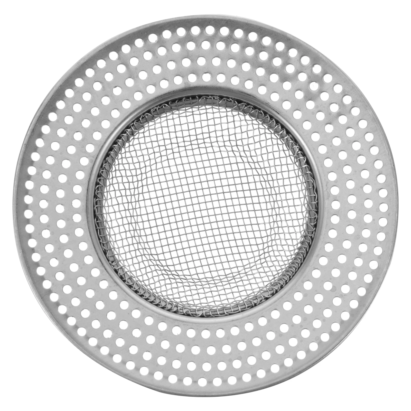 

Shower Drain Bathtub Cover Round Hole Design Easy Cleaning Hair Filter Silver Bath Sink Strainer Stainless Steel Drain Filters