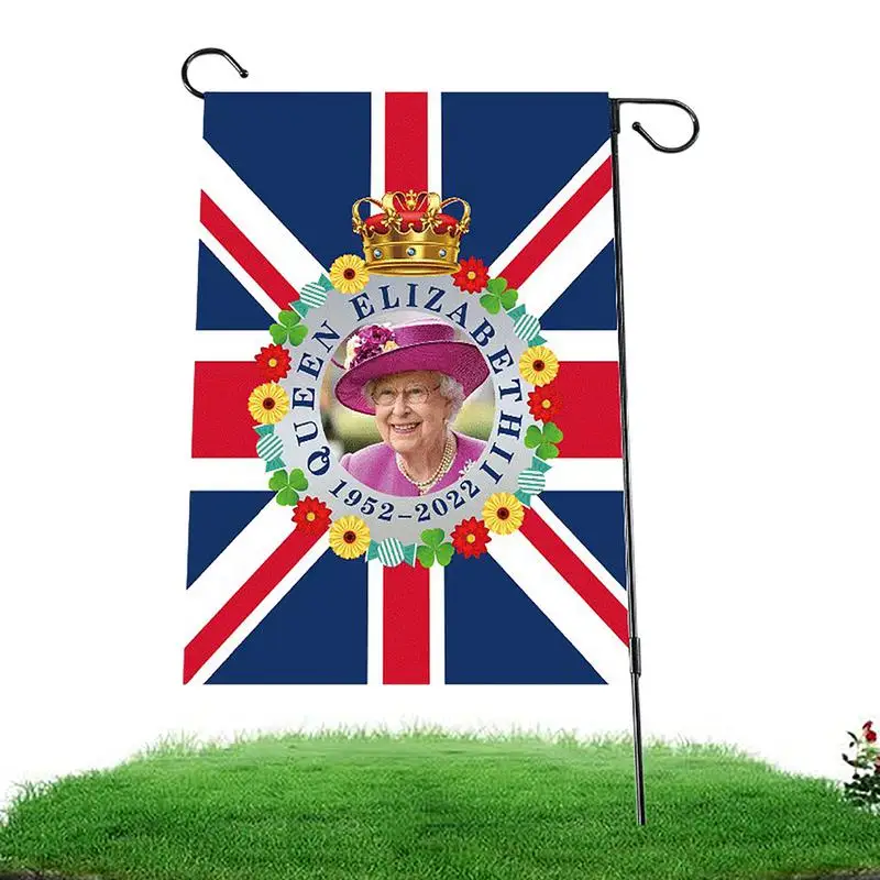 Bunting For Queens Platinum Jubilee Union Jack Flag Featuring Her Majesty The Queen 70th Anniversary Decoration For Garden Yard