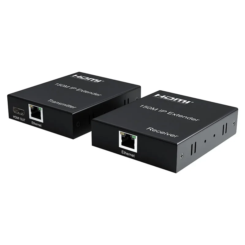 150 متر 200 متر 300 متر IP موسع عبر كابل RJ45 Cat6 HDMI إيثرنت موسع 1080p كابل الشبكة الصوت والفيديو الارسال والاستقبال #5