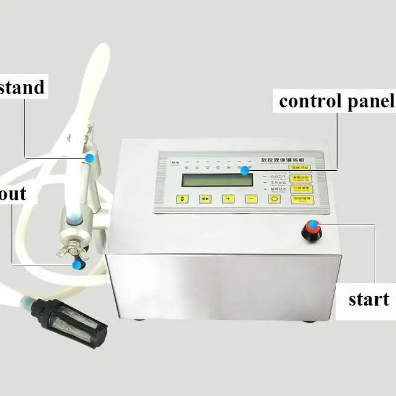 Maszyna do napełniania płynem 0-3500ml Cyfrowy wypełniacz wody Sok Mleko Perfumy Elektryczne sterowanie cyfrowe Najlepsza cena Urządzenie do