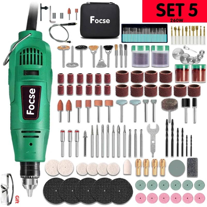 Dremel 260 W/480 W High-Power Graveur Elektrische Boor Graveren Rotary Tool Flexibele As 6-positie Variabele Snelheid Polijsten