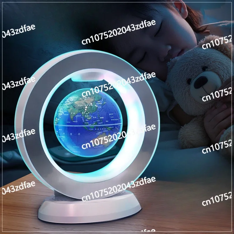 Magnetic suspension AR floating globe, gift, ornament, with light.